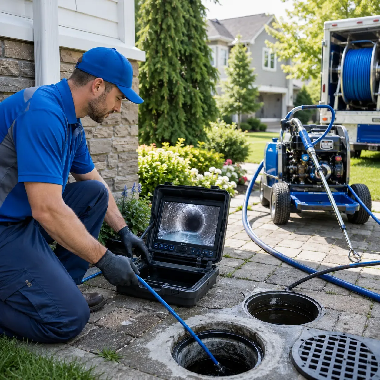 Outdoor drain cleaning professionals serving Denison, TX