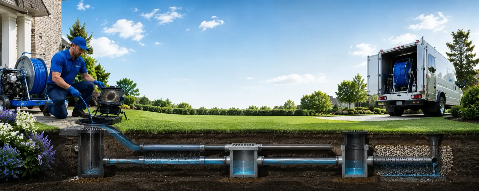 Outdoor drain cleaning information for Denison, TX